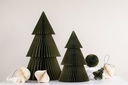 Deluxe Paper Christmas Tree Olive/Glitter