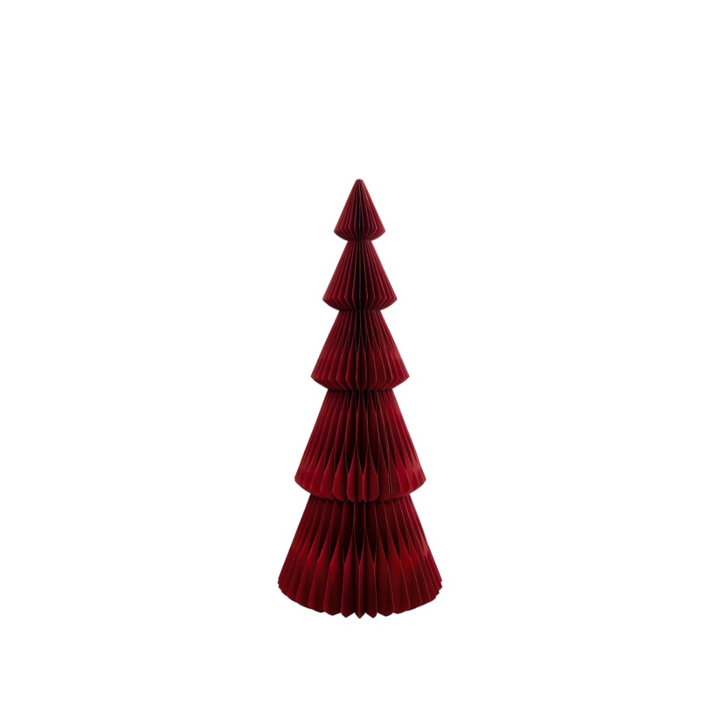 [9958470287600] Evergreen Paper Christmas Tree Red