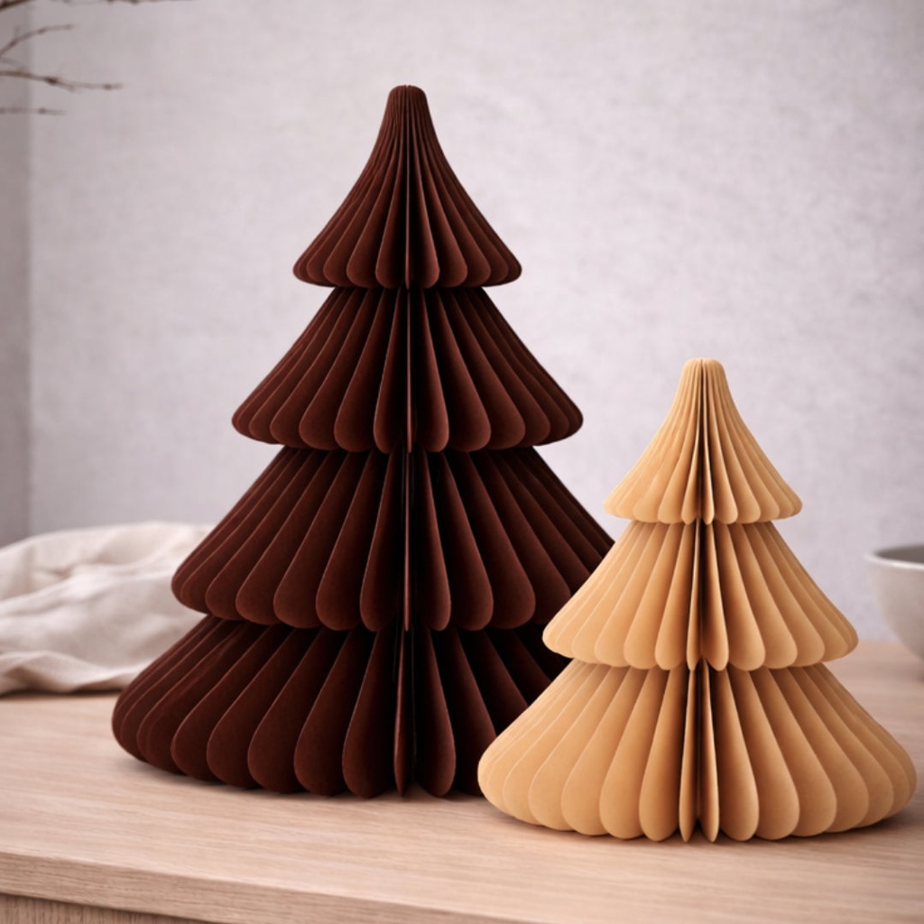 [9958471270640] Tier Paper Christmas Tree Cocoa