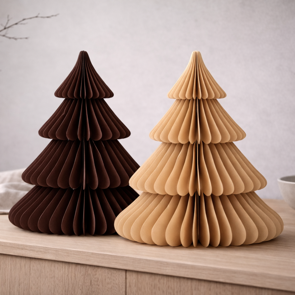 [9958472155376] Tier Paper Christmas Tree Flaxseed