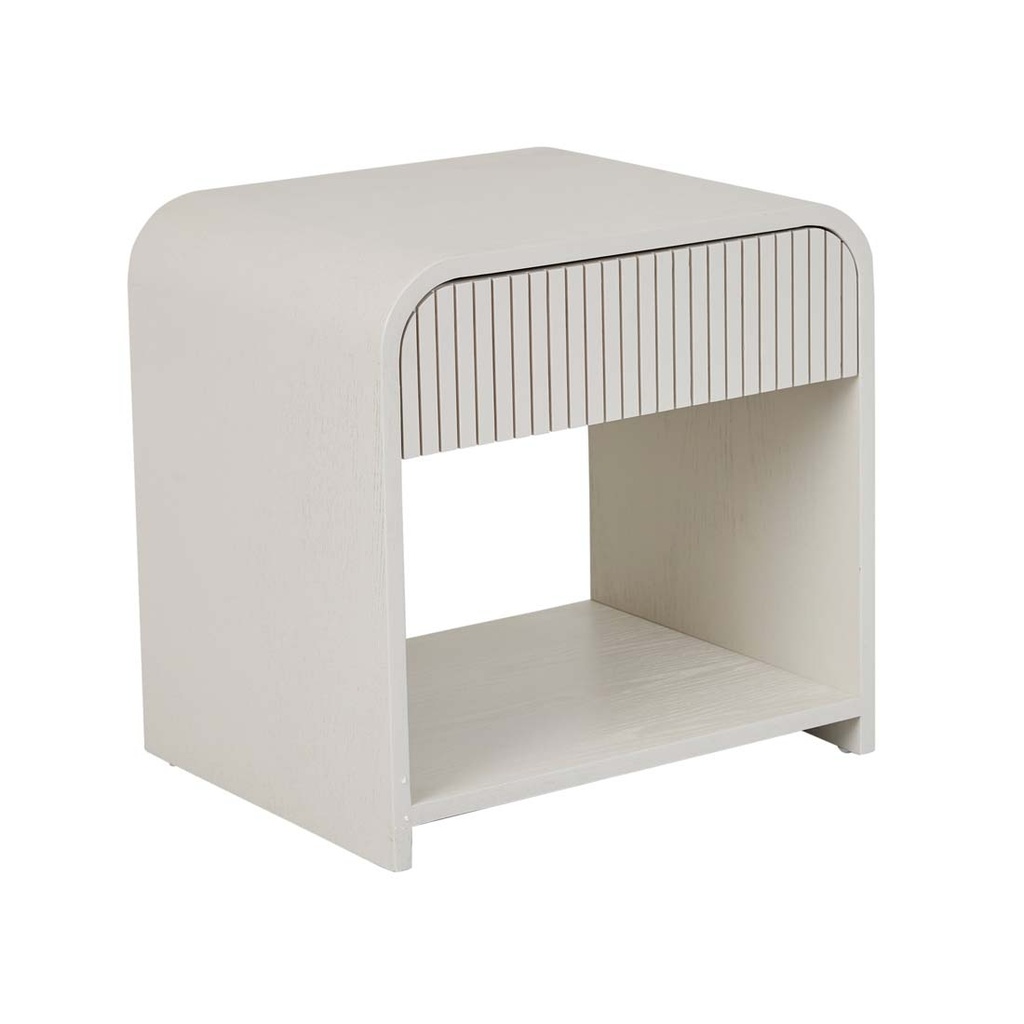 [CHLOE-CHANNEL-BEDSIDE-BONE-SIDE-CHLO-CHAN-X] Chloe Channel Bedside - Bone