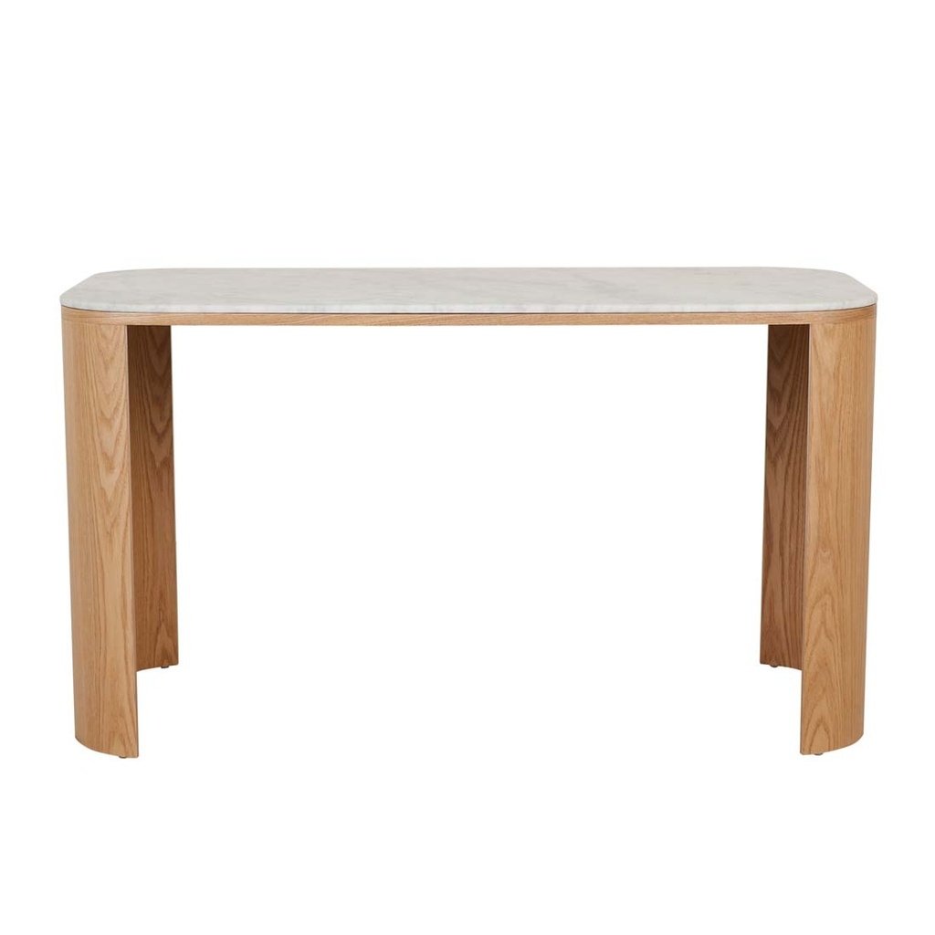 [CLASSIQUE-MARBLE-DESK-MATT-WHITE-MARBLE-NATURAL-ASH-DESK-CLAS-MAR-NATURAL-ASH] Classique Marble Desk - Matt White Marble - Natural Ash