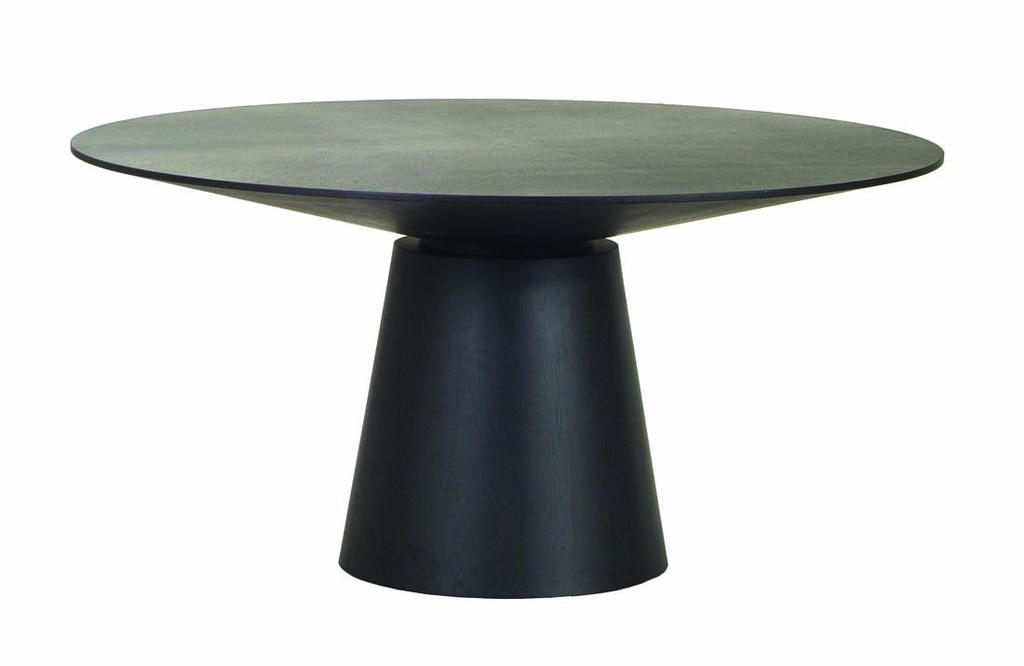 [CLASSIQUE-ROUND-DINING-TABLES-MATT-DARK-OAK-DT-CLAS-X] Classique Round Dining Tables - Matt Dark Oak