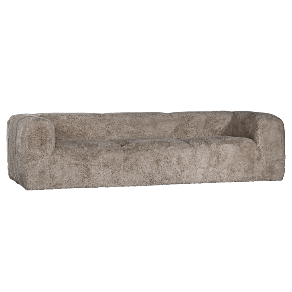 [AK-003FLB] Harlow Sofa | Three Seater | Fur Luxe | Biscuit