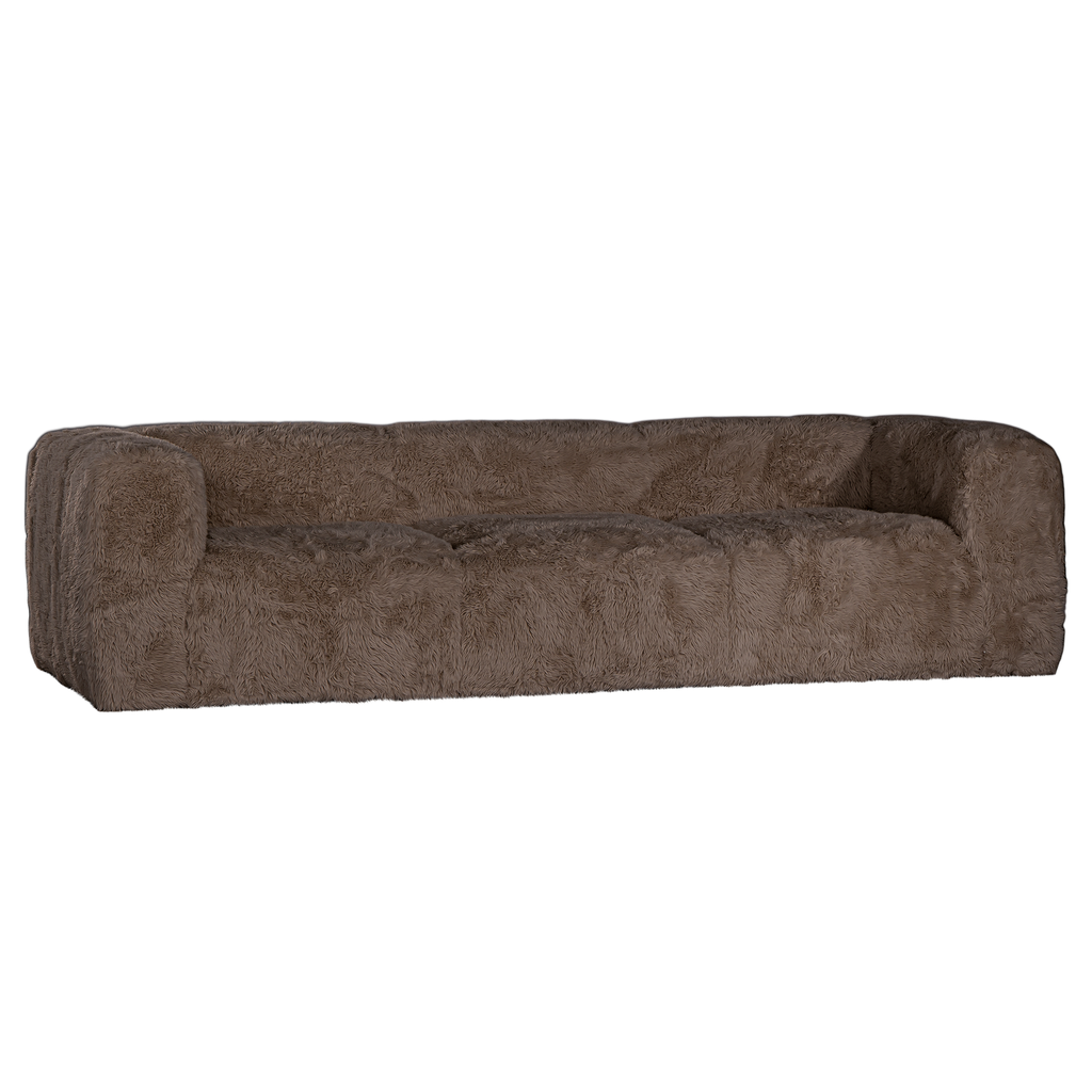 [AK-003FLCH] Harlow Sofa | Three Seater | Fur Luxe | Chocolate
