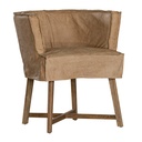 Guatemala Dining Chair | Buffalo Leather | Savannah Nut