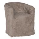 Hamilton Dining Chair | Fur Luxe | Biscuit