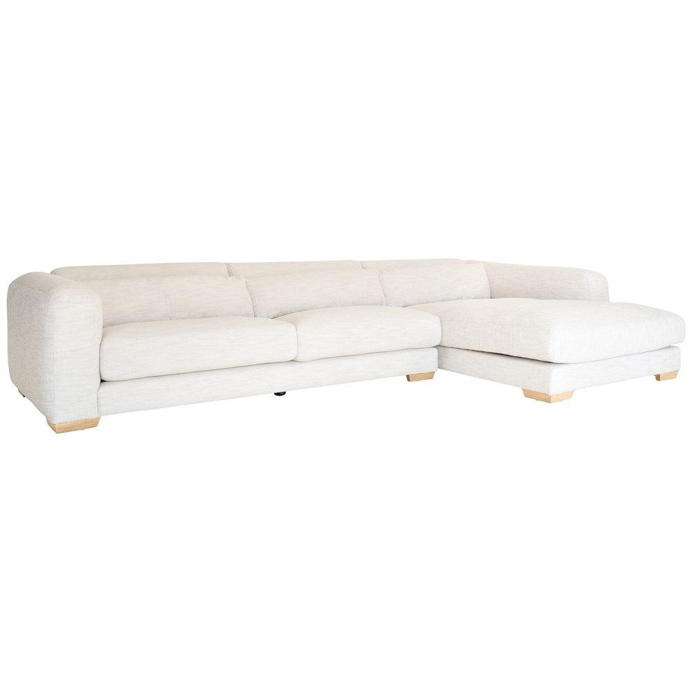 [AS-015RA] Mukuru Sofa | Right-Hand Chaise | Natural