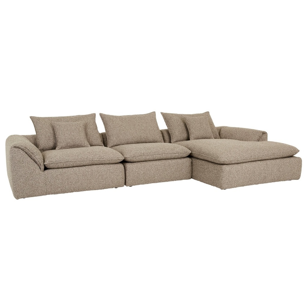 [MADRID-MADRID-FOLD-MERCURY-BOUCLE] Madrid Fold Left Chaise Sofa - Mercury Boucle