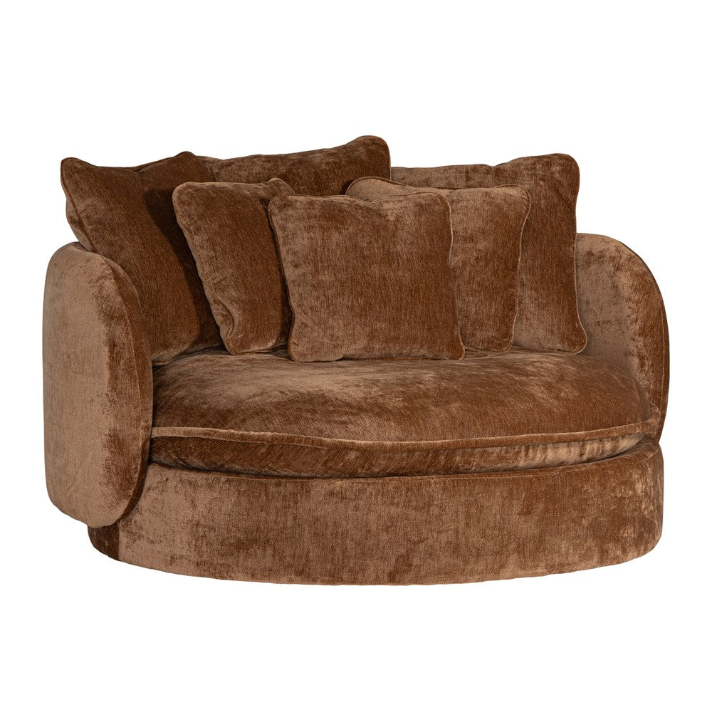 [AS-061BR] Nikka Oversized Swivel Lounger | Bronze