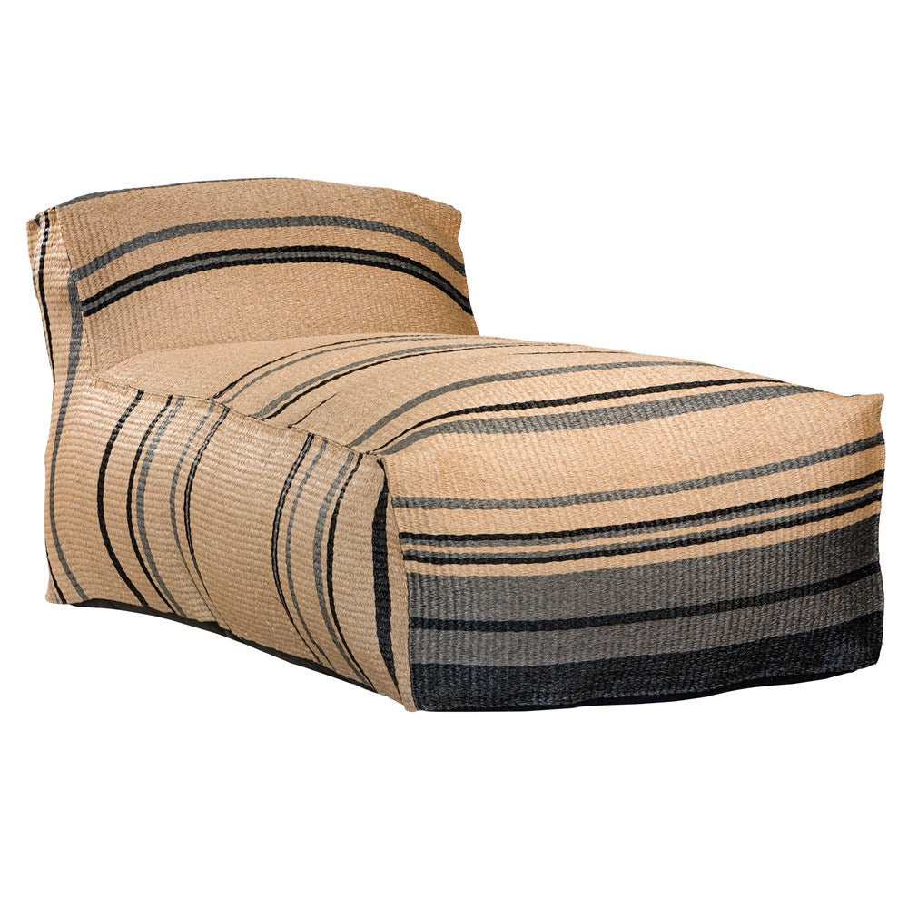 [AT-003] Idube Outdoor Lounger | Natural Stripe