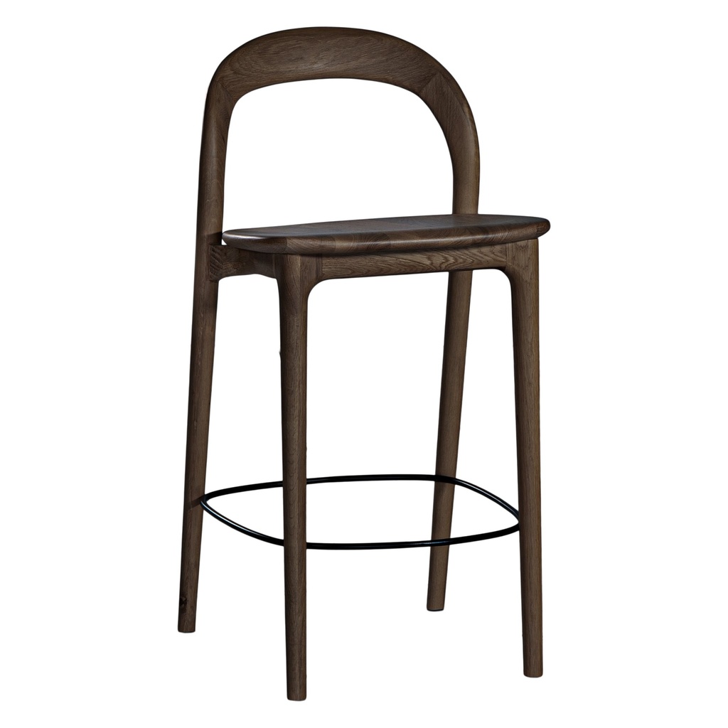 [FW-025E] Loki Oak Barchair Espresso