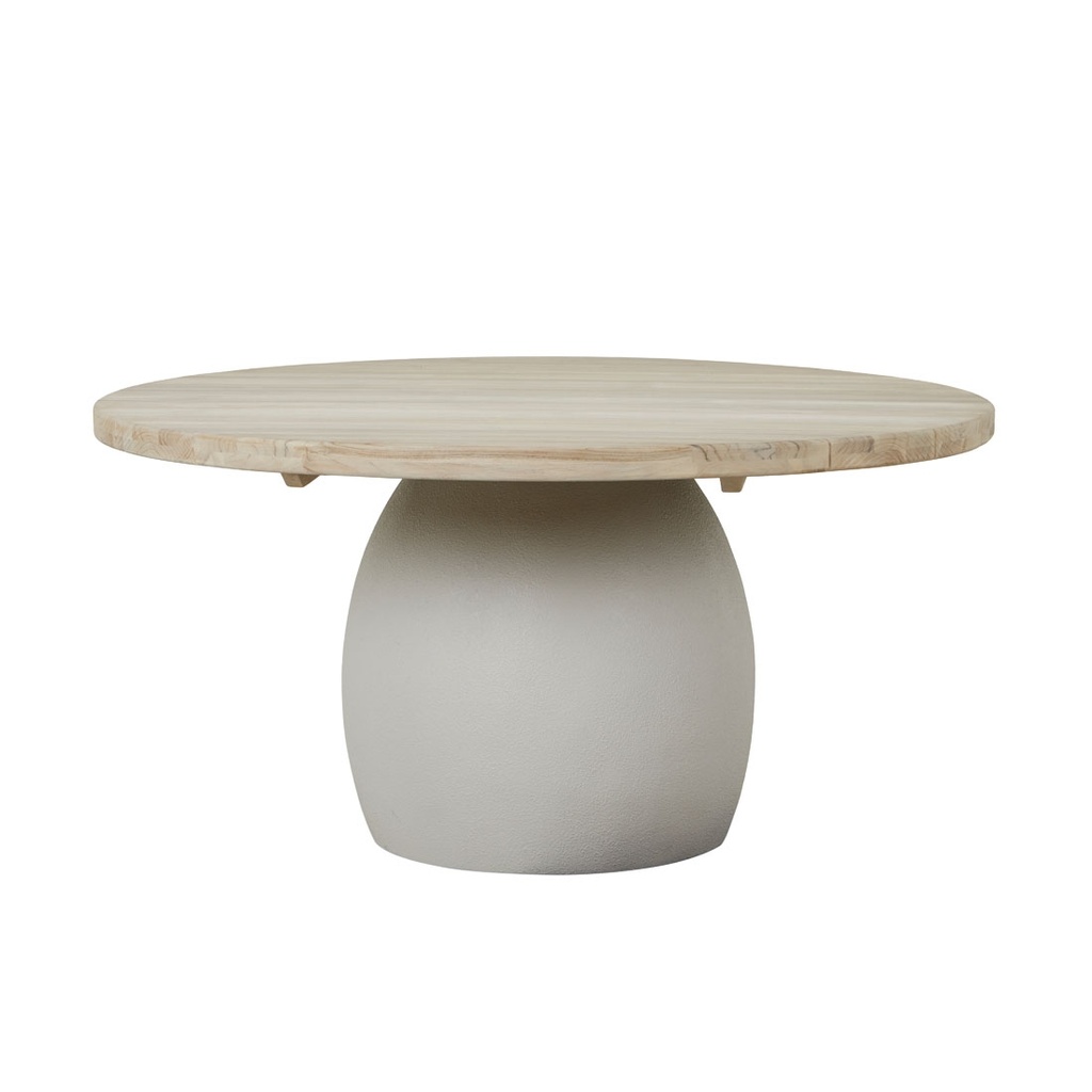 [COLLINS-ROUND-DINING-TABLE-AGED-TEAK-CLOUD-DT-COLN-RND-X-CLOUD] Collins Round Dining Table - Aged Teak - Cloud