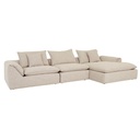 Madrid Fold Right Chaise Sofa - Tapioca