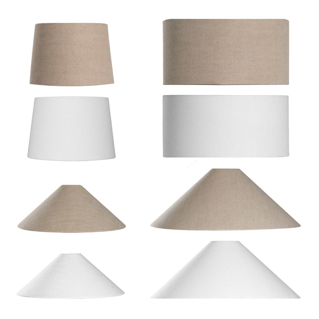 [QA-034W] Linen Lamp Shades