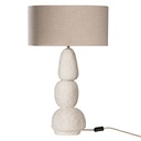 Lulah Table Lamp | Sculptural Composite | Light Roast