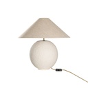 Sabi Table Lamp | Sculptural Composite | Light Roast | Small