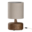 Zaya Sculptural Composite Table Lamp | Dark Roast