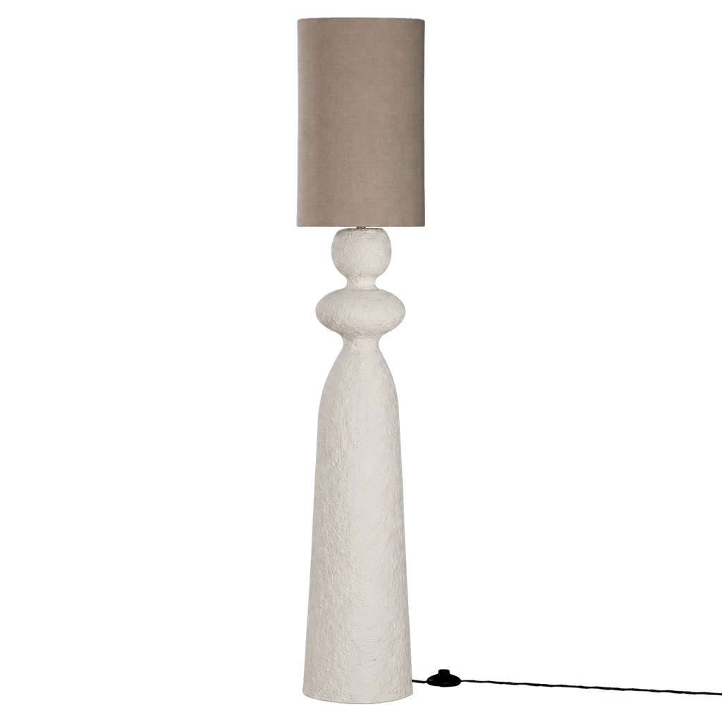 [RI-026LR] Jaala Sculptural Composite Floor Light | Light Roast