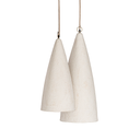 Senah Sculptural Composite Pendant Light | Light Roast