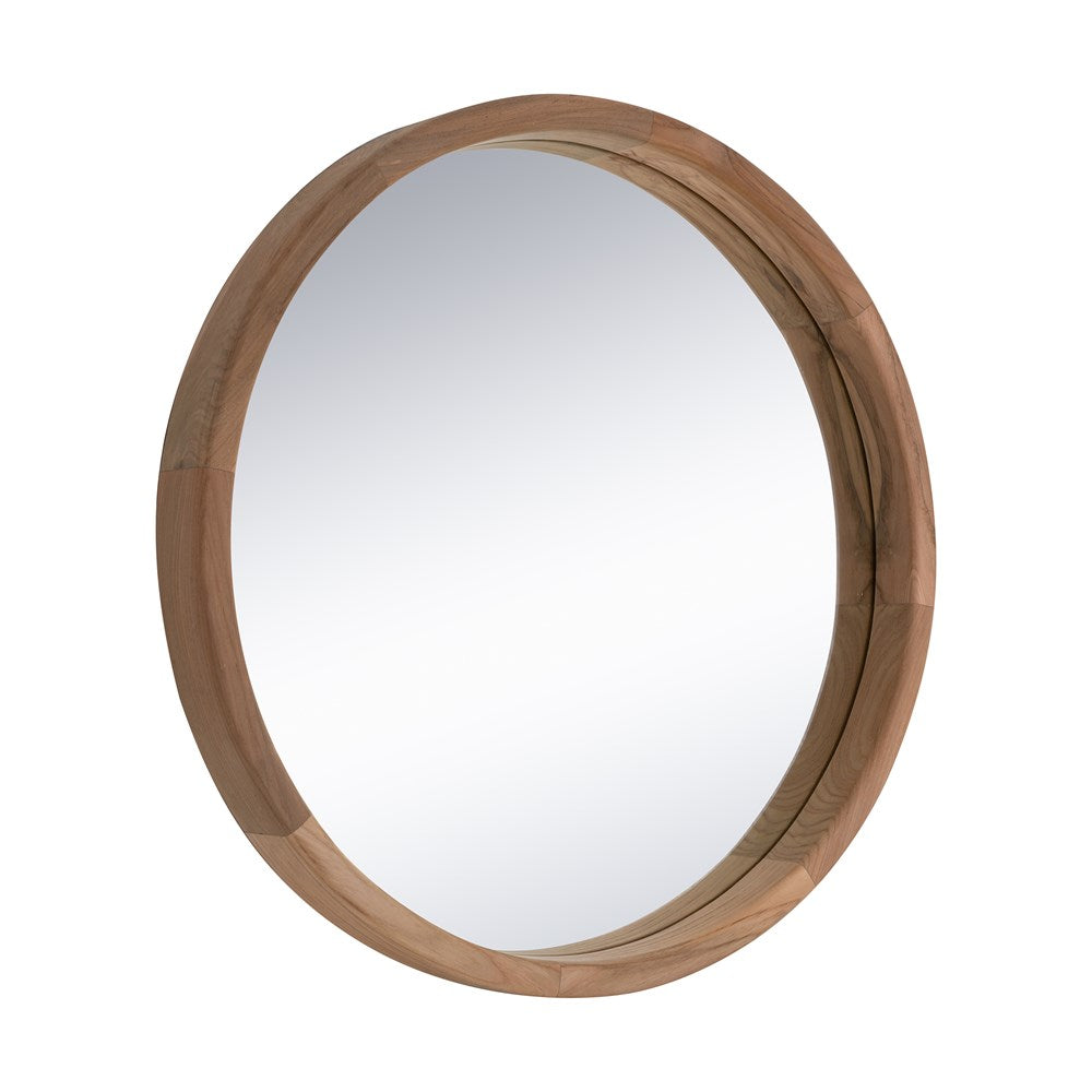 [WC-616S] Niyaama Round Mirror | Natural