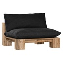 Simbah Sofa Single Seater Cover | Luxury Black