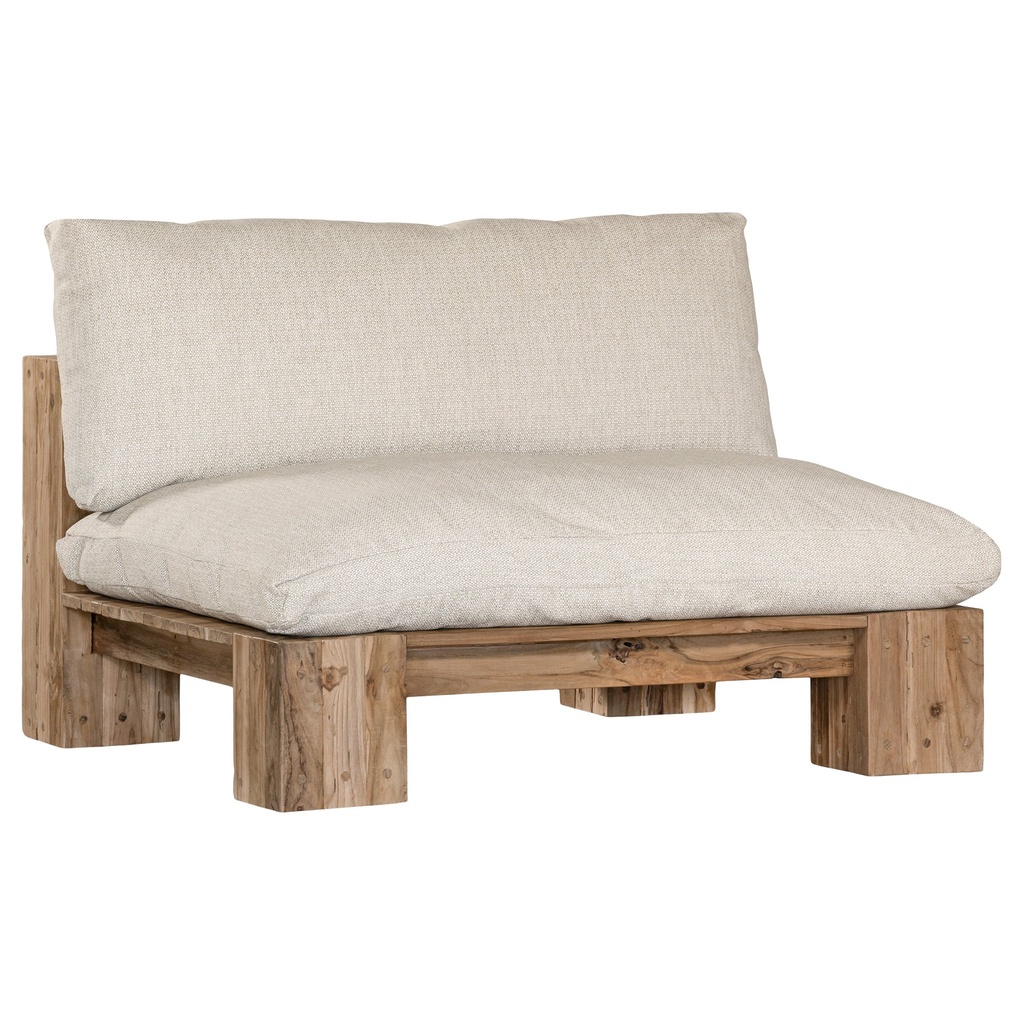 [WC-756N] Simbah Sofa Single Seater | Luxury Natural