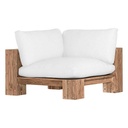 Simbah Sofa Corner Cover | Luxury White