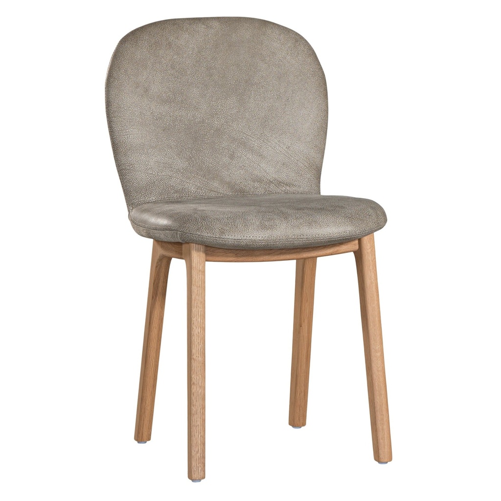 [YH-002EG] Trulli Dining Chair | Buffalo Leather | Earthy Grey