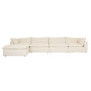 Madrid Retreat Corner Sofa - Oat Linen Weave