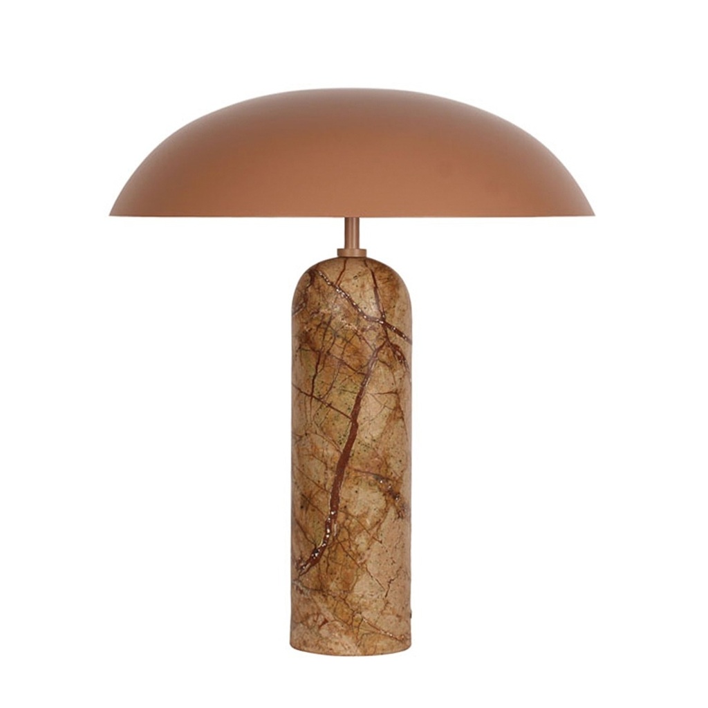 [EASTON-ELLIPSE-TABLE-LAMP-TOFFEE-TUSCAN-MARBLE-LAMP-EASTON-ELLIP-TBL-TUSCAN-MARBLE] Easton Ellipse Table Lamp - Toffee - Tuscan Marble