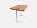 Grid Side Table in White