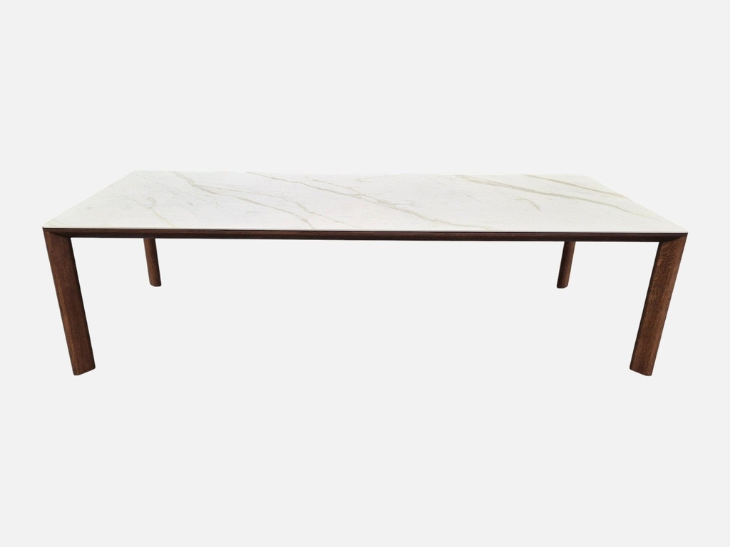 Otway Ceramic Dining Table 280cm Light Walnut