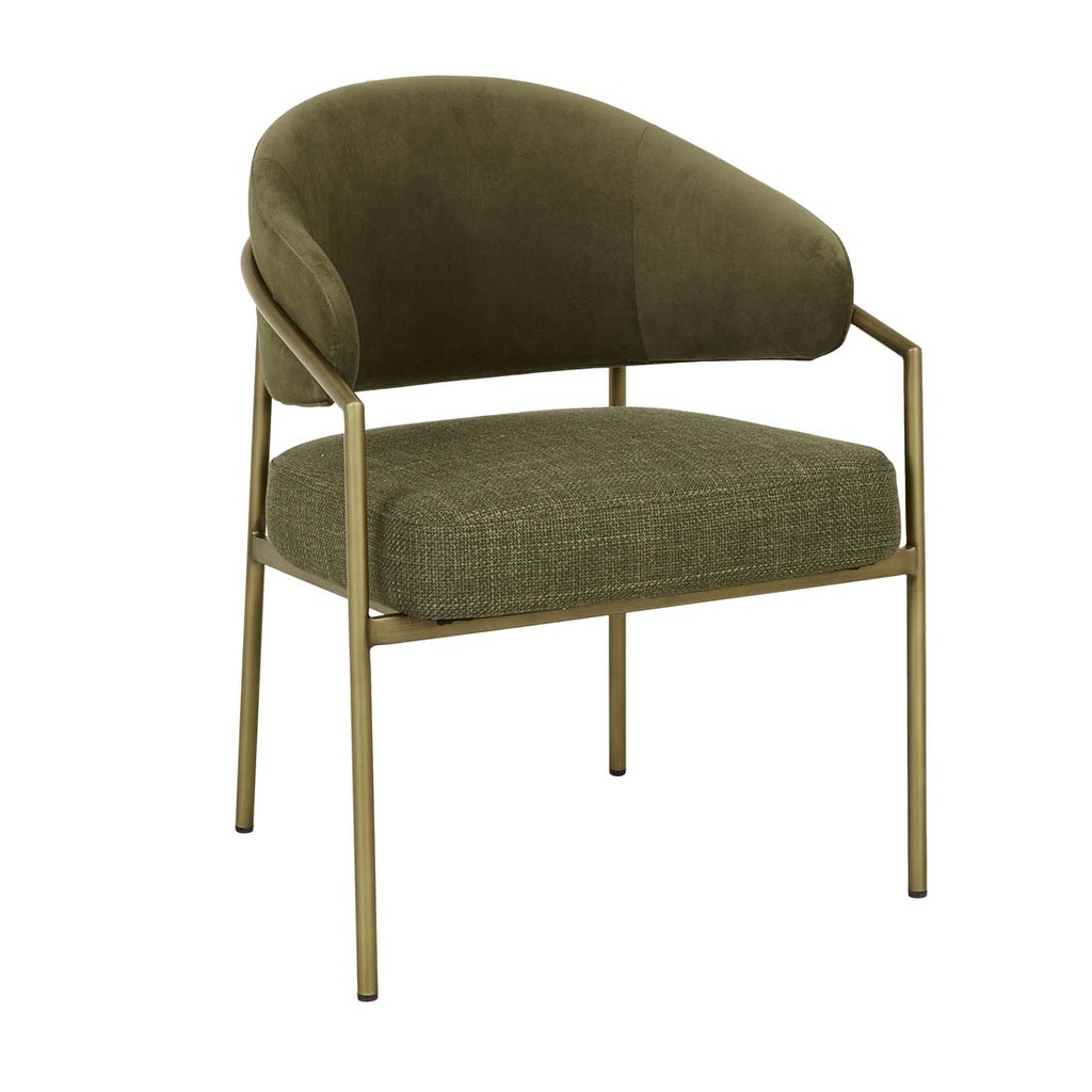 Edmund Dining Armchair - Turtle Shell - Loden