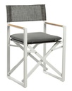 GRACE Deck Chair White with seat cushion