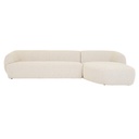 Madrid Slope Right Chaise Sofa Set - Grey Speckle Boucle