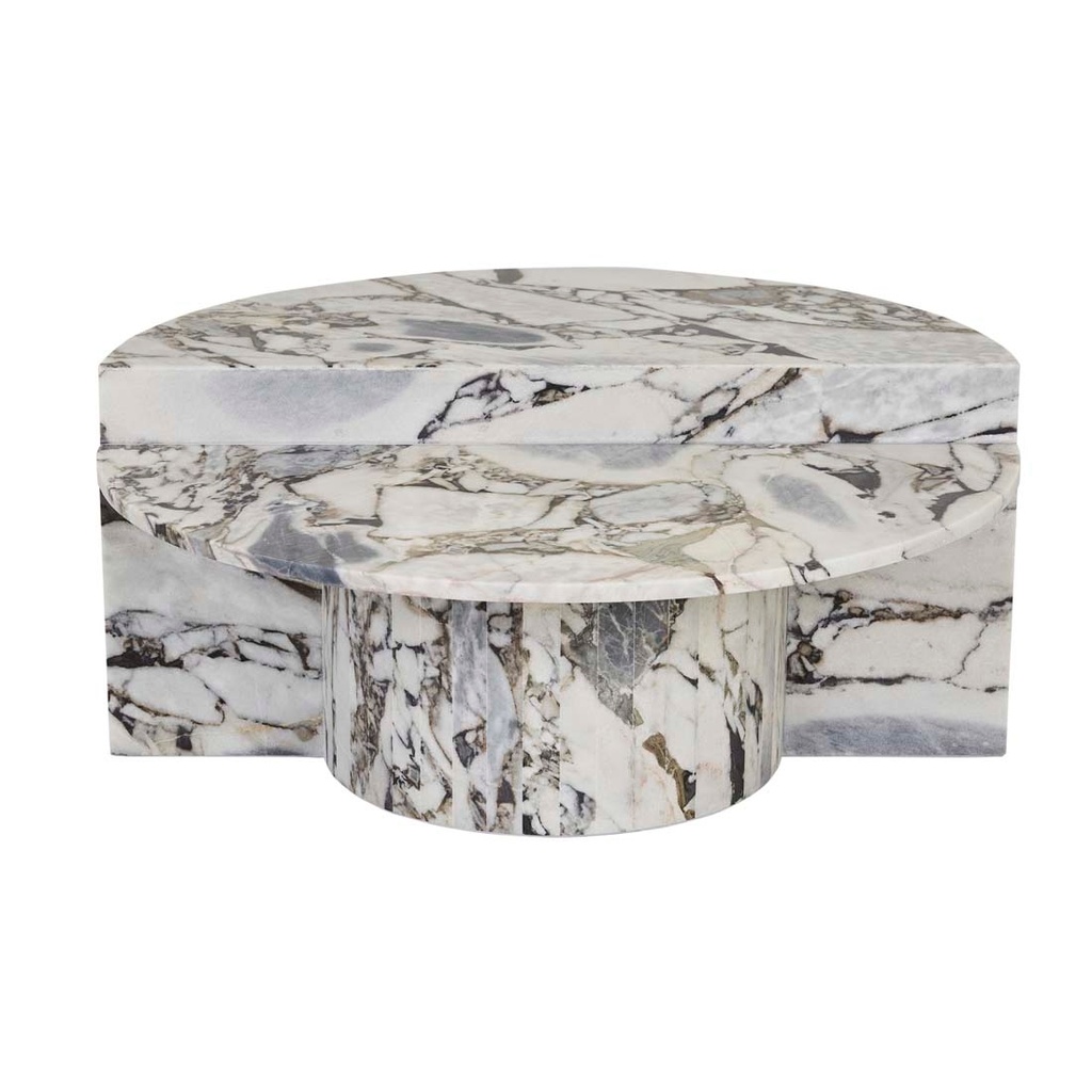 Elle Lune Coffee Table - Natural Ocean Marble