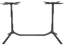 Tripe 2 Way Table Base