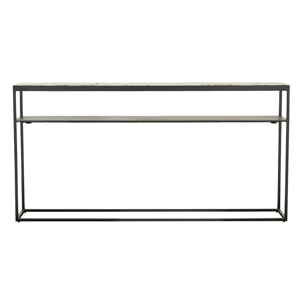 [ELLE-SLIM-CONSOLE-MATT-OCEAN-MARBLE-BLACK-METAL-CONS-ELL-SLIM-X-BLACK-METAL] Elle Slim Console - Matt Ocean Marble - Black Metal
