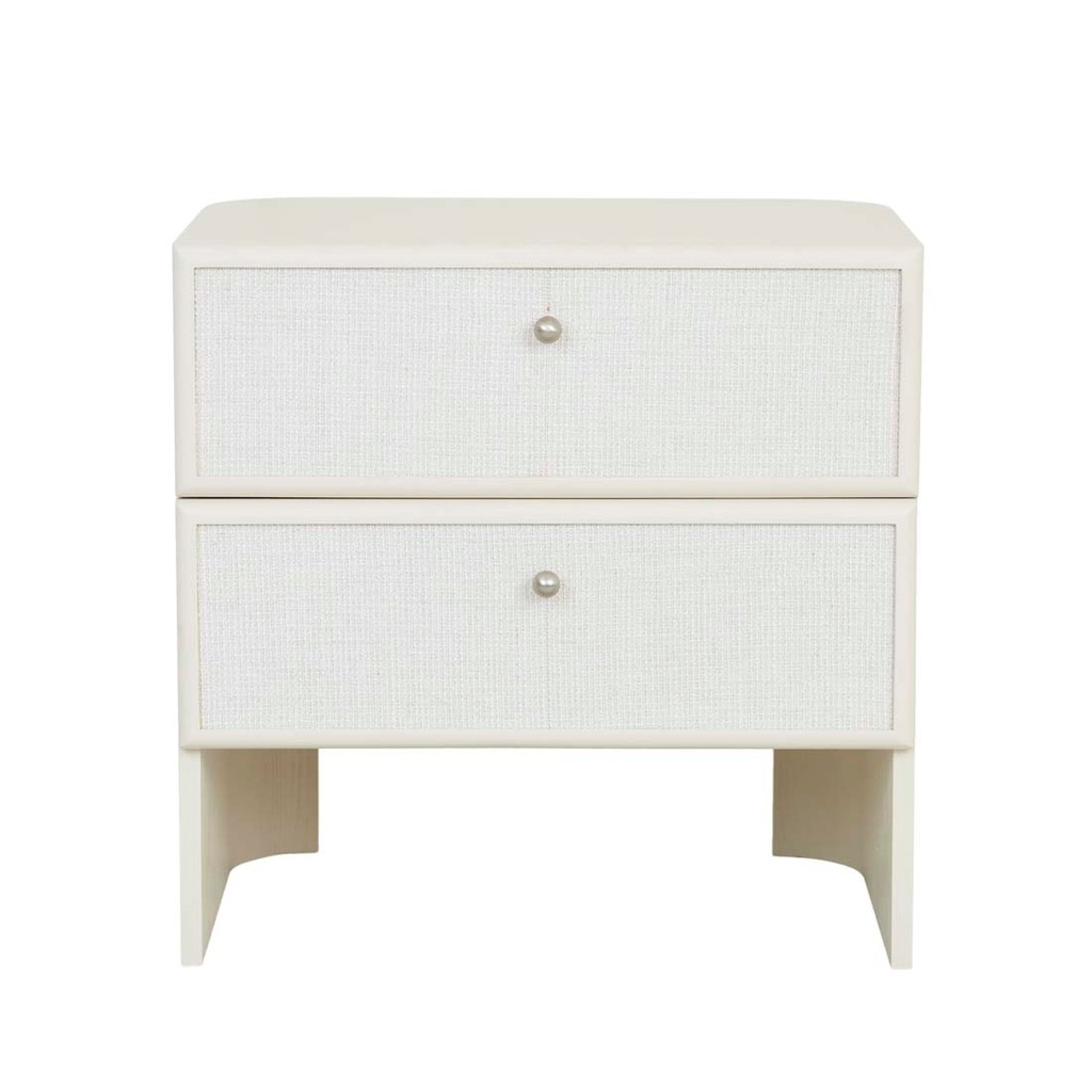 Elodie 2 Drawer Bedside - Shell