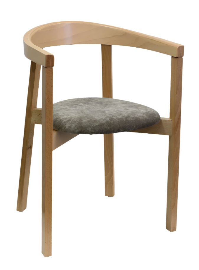 [NF060131 Natural] PAGED B-2910 'Annalisa - Uxi' Bentwood Arm Chair