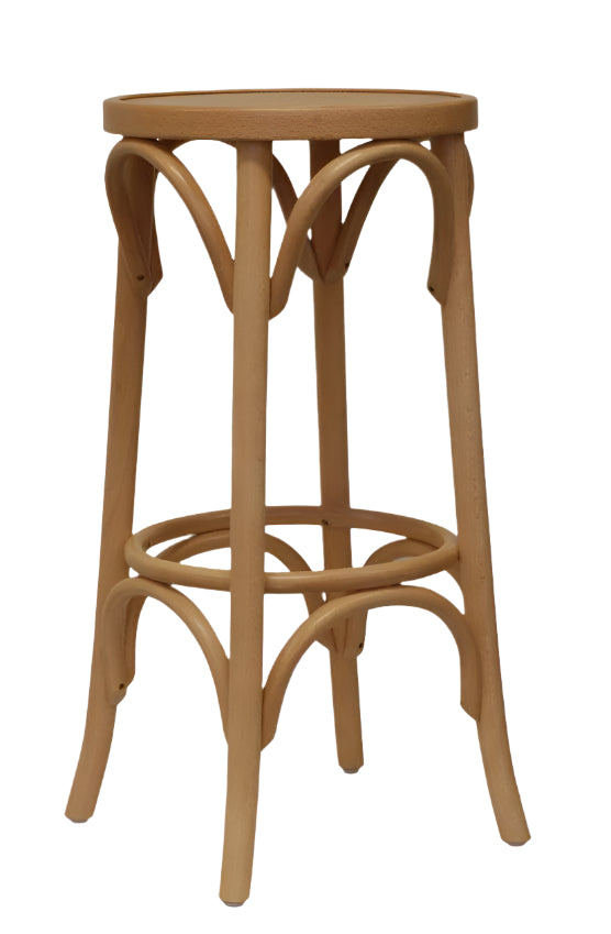 [NF090014 Natural] In Stock - PAGED C-4375 'Dublin B' Bentwood Stool - Natural