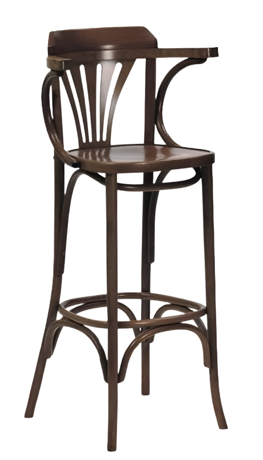 [NF090015] PAGED H-5172 'Dublin' Bentwood Arm Bar Stool