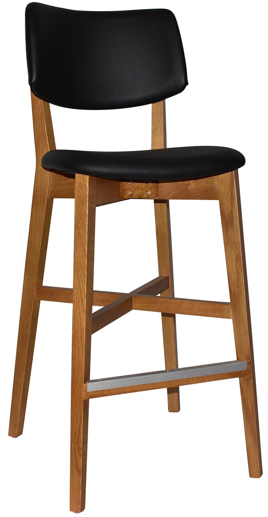 [NF090085 - LOBV2] Toorak Timber Bar Stool - Uph Seat & Back | In Stock