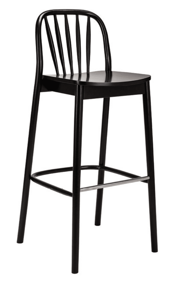 [NF090088] PAGED H-1070 'Aldo' Bentwood Bar Stool
