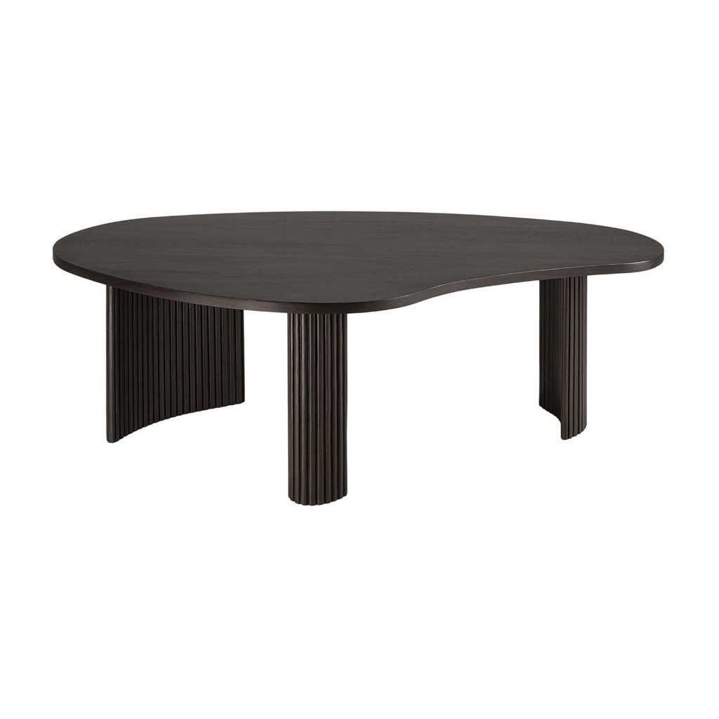 Ethnicraft Boomerang Coffee Tables - Dark Brown Mahogany