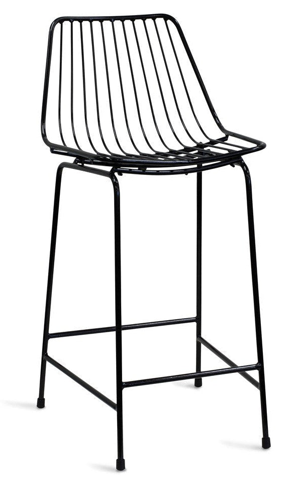 [NF100104 WH] In Stock - Miko Wire Bar Stool