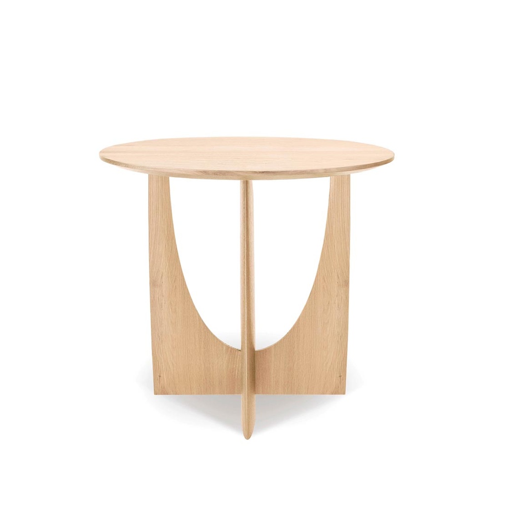 [ETHNICRAFT-GEOMETRIC-SIDE-TABLE-OAK-LTO-ETH-GEO] Ethnicraft Geometric Side Table - Oak