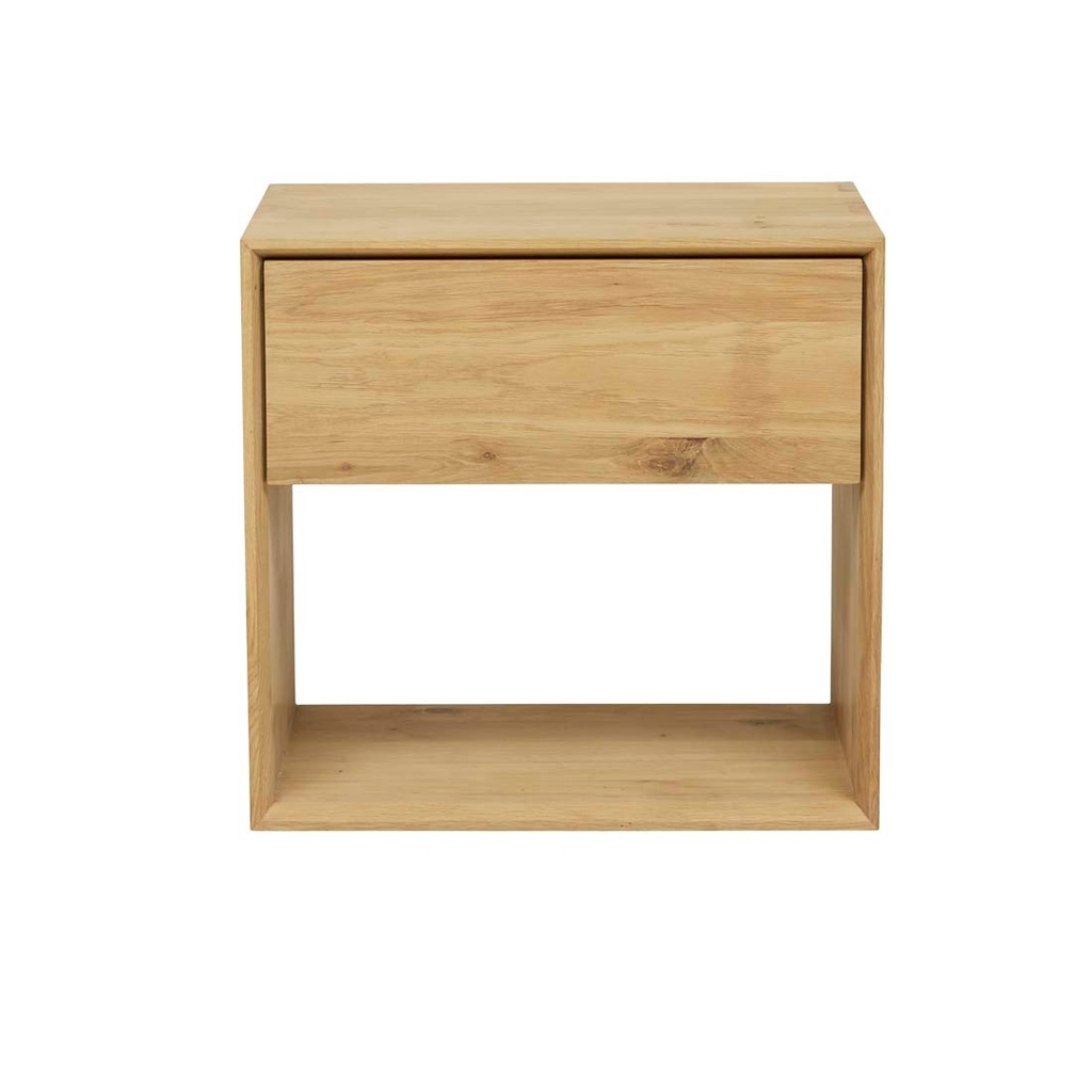 [ETHNICRAFT-NORDIC-TALL-BEDSIDE-OAK-SIDE-ETH-NOR-1DR-TL] Ethnicraft Nordic Tall Bedside - Oak