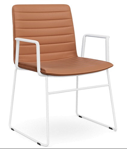 [NF190016 WH] Nikita Visitor Arm Chair | In Stock